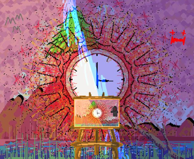 🕐 Landscape Time Flower(Pixel)💀🔥