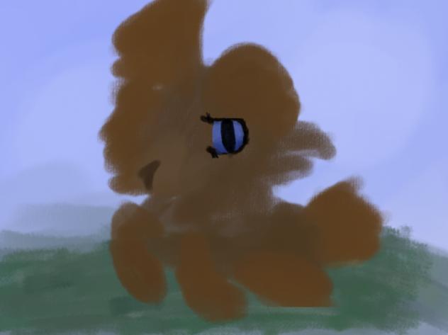 laying down dog. - ibisPaint