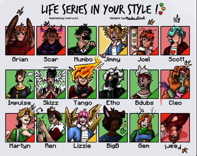 LIFE series in your style Redraw