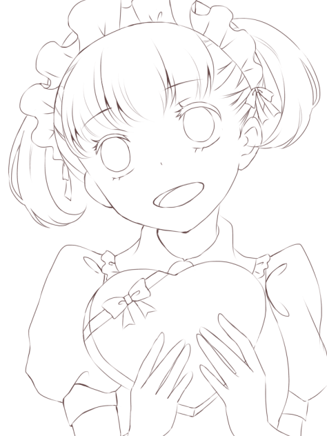 ぬりえ(HappyValentine❤)