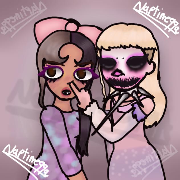 Mel and Jazzy 💖💖🖤🖤🍄🌸🩷⚔️🖤💚🩷🌸
