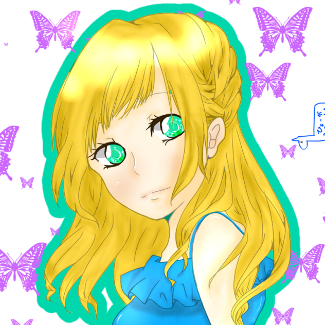 女の子 塗らせていただきました