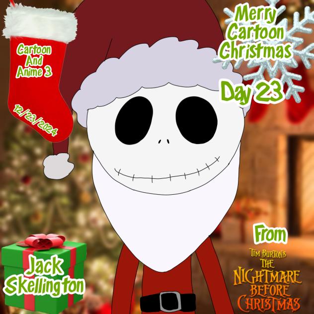 Merry Cartoon Christmas Day 23 Jack