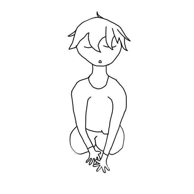 Crawling through water coloring page