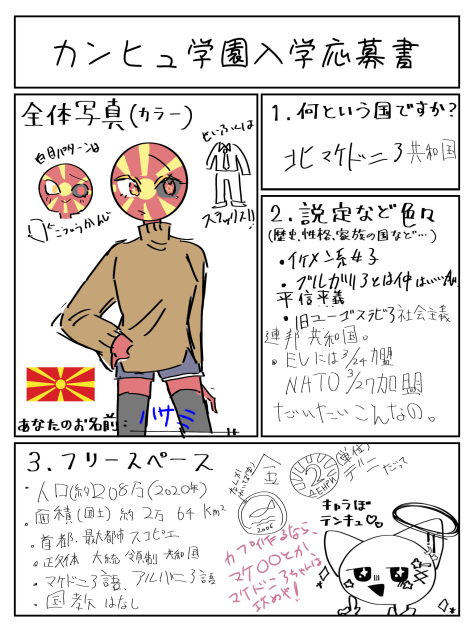 カンヒュ学園キャラボ