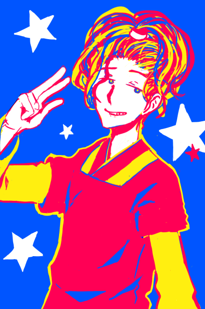 ４色で落書き【鬼徹 小野篁】