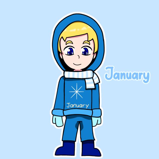 January) human, month