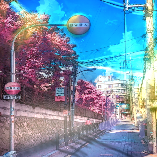 Picture into anime background