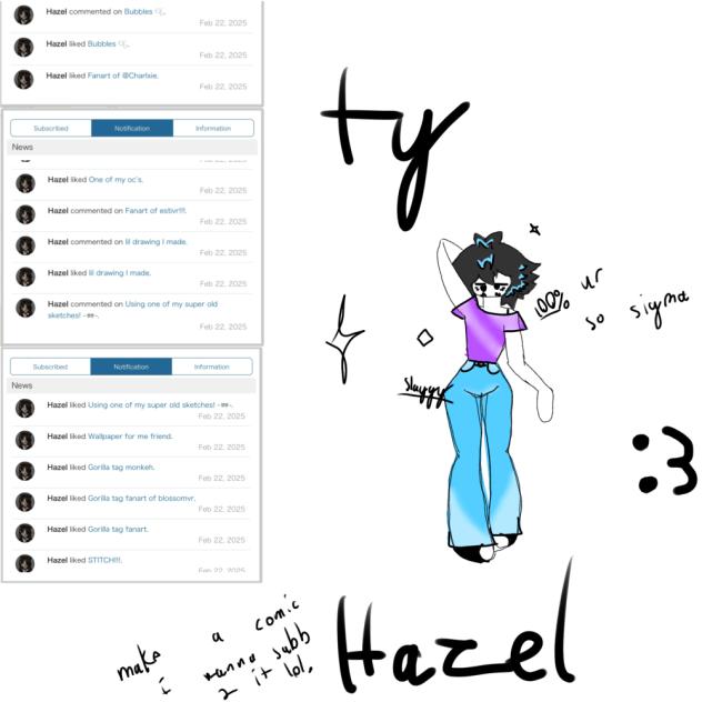 TYSM HAZEL!!!!!!!!!!!!!!!!!