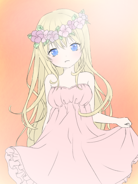 花冠 夕日