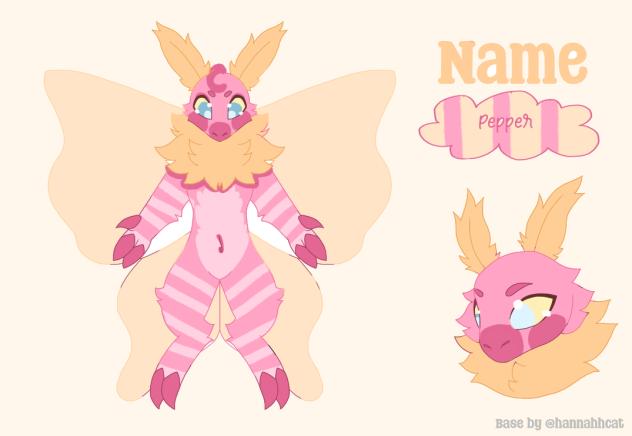 Pink and Yellow moth adopt!