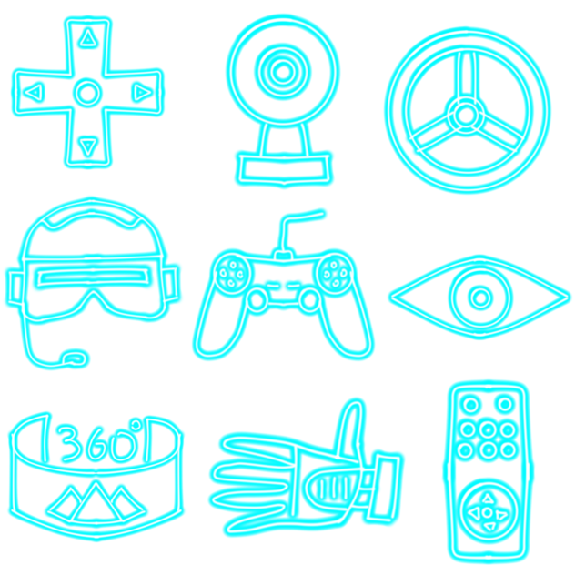 VR icons (neon)