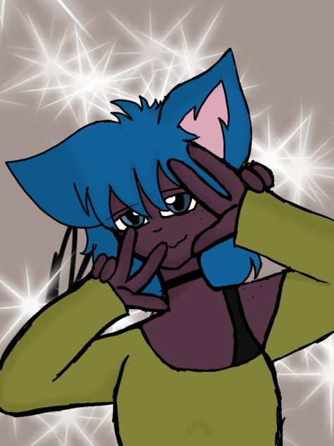 drawing blue
