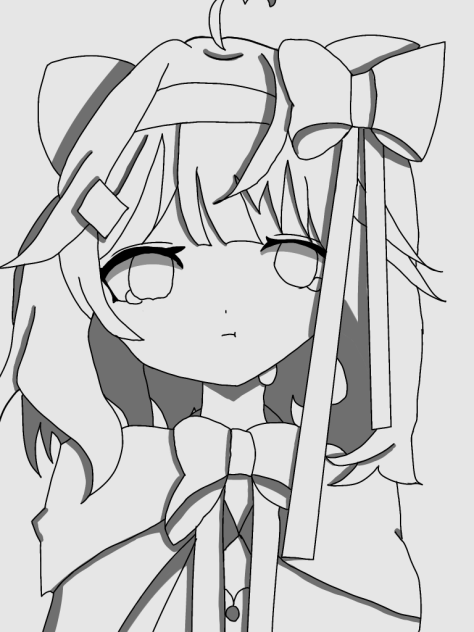 このちゃん黒一色で塗った‼︎