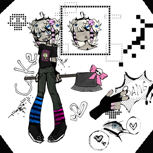 human ver of cake ( my oc )