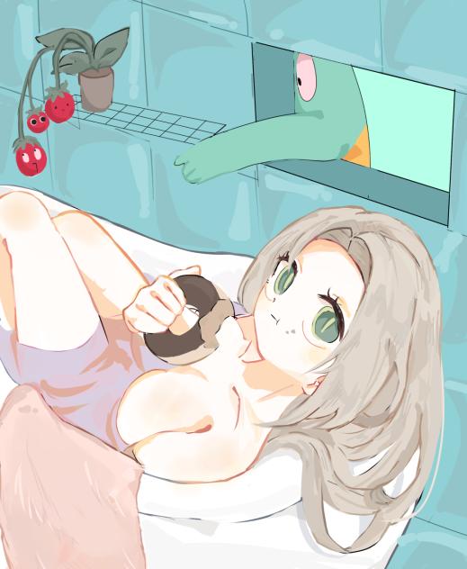 浴室でドーナツ食べる奴