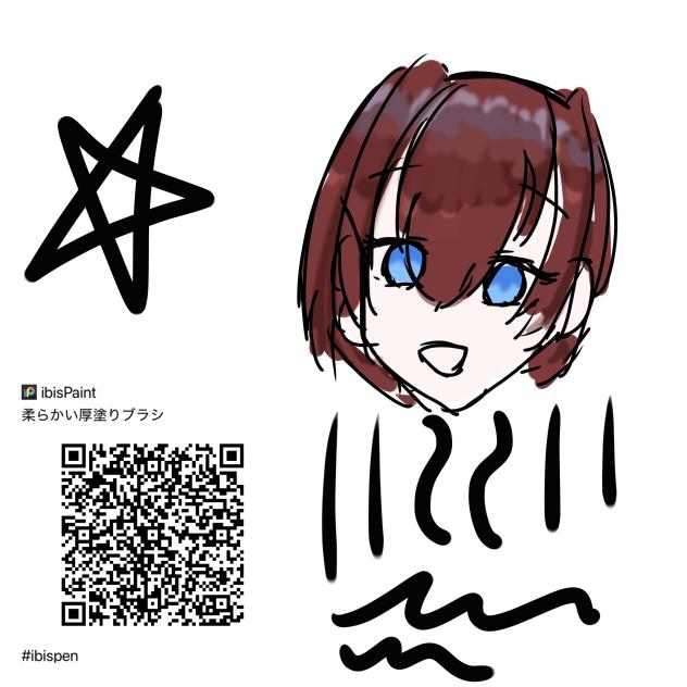 柔らかい厚塗りブラシ(ちょい濃いめ)