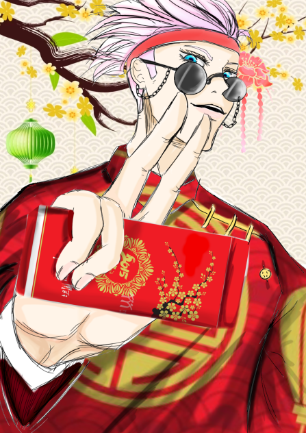 gojo sensei ready for luna new year