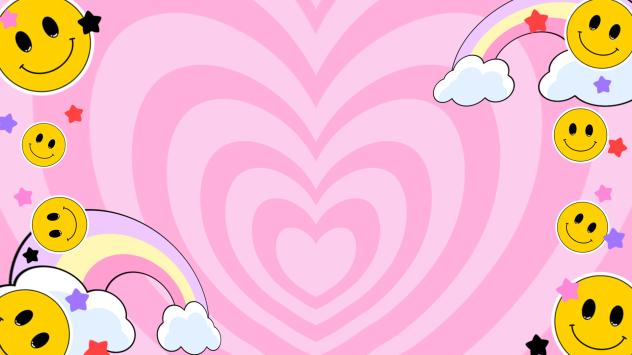 Y2Kハートの背景