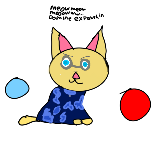 gojo x cat