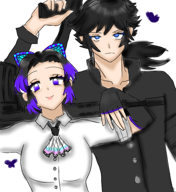 Shinobu and Tomioka( FAKE GUNS)