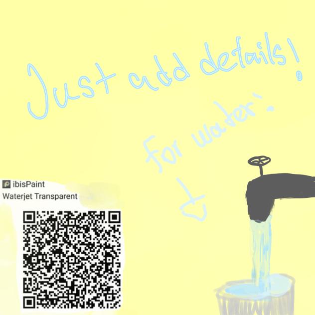 Water fountain brush