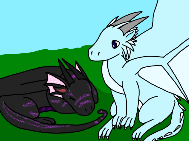 Two little dragons - ibisPaint