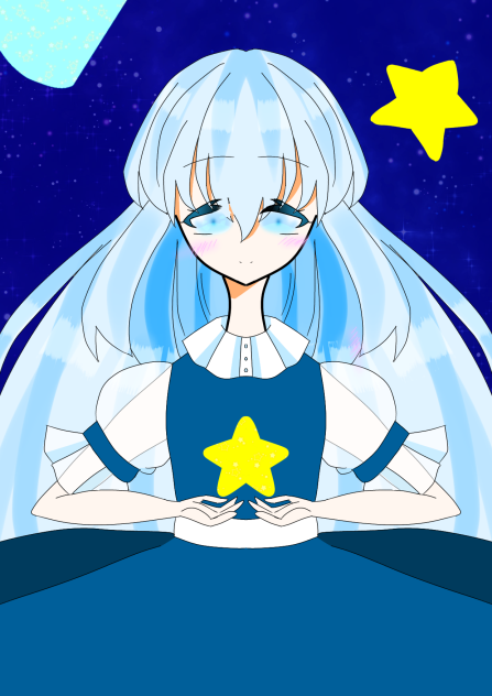 水色の星空で