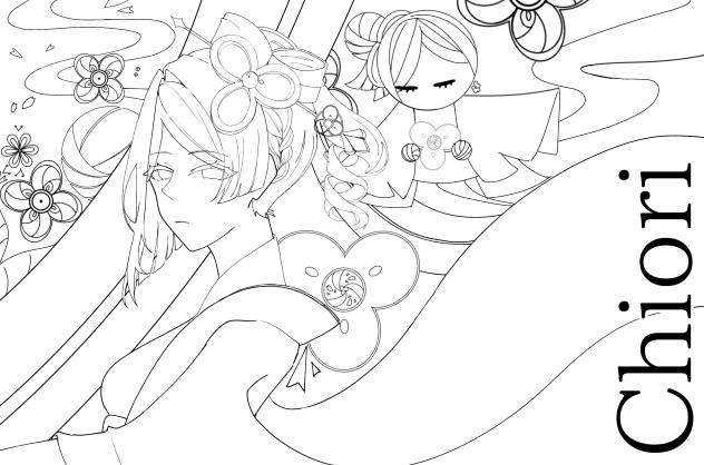千織　線画