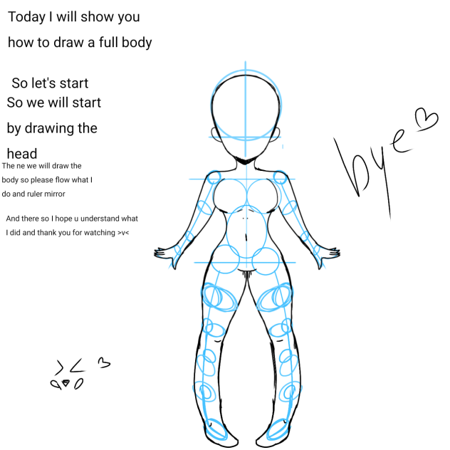 how to draw a full body - ibisPaint