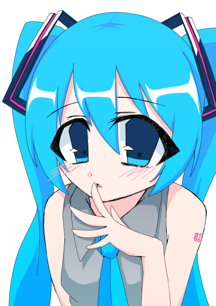 初音ミク描いてみたよ~~