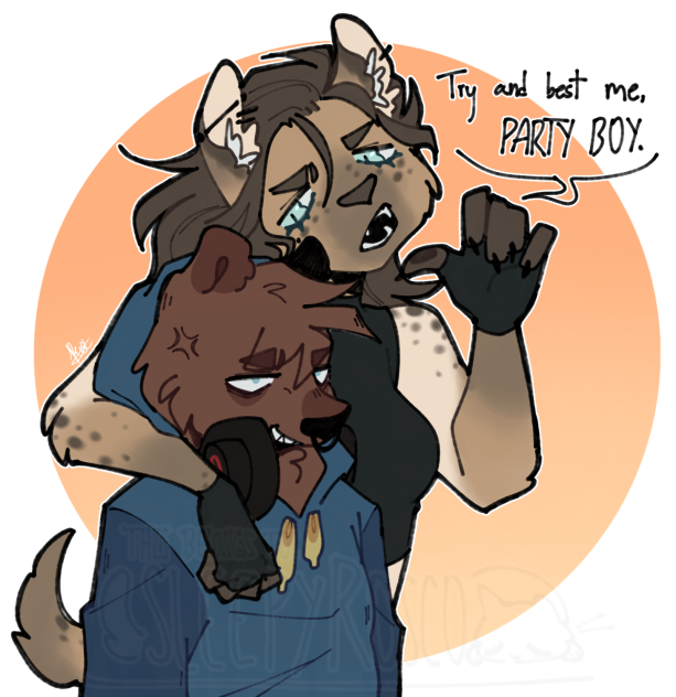 Lorelei and Artie being gunky