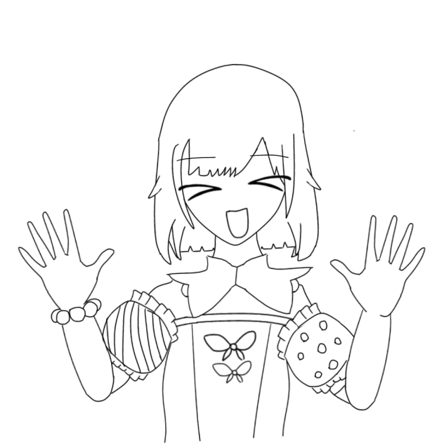 えむちゃん　線画