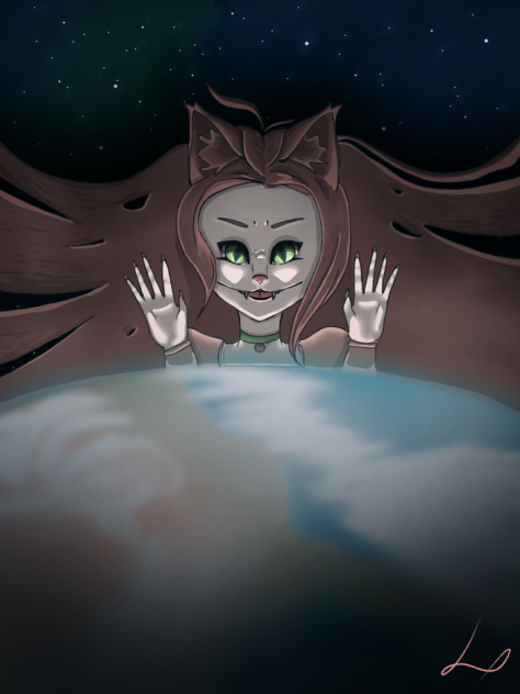 Evil cat girl