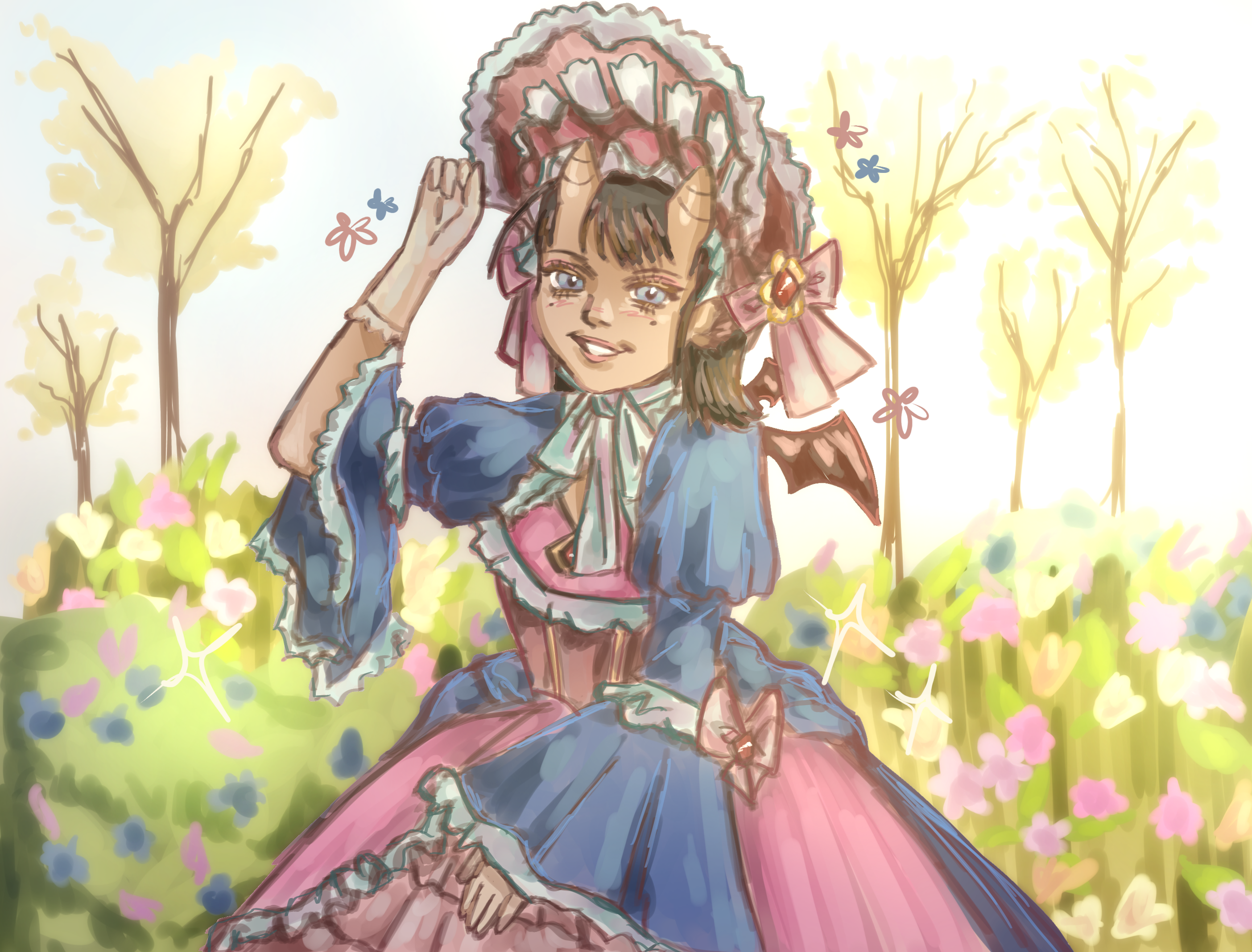 In the garden portrait - ibisPaint