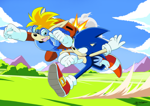 Sonic vs. Sparkster