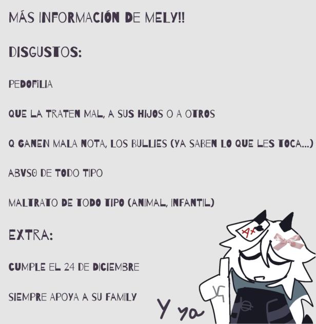 Información de Mely (pt 2)