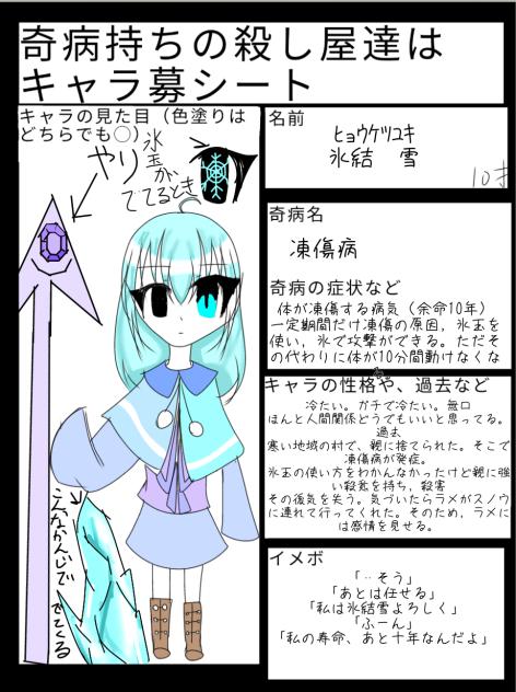 キャラ募集参加ああ