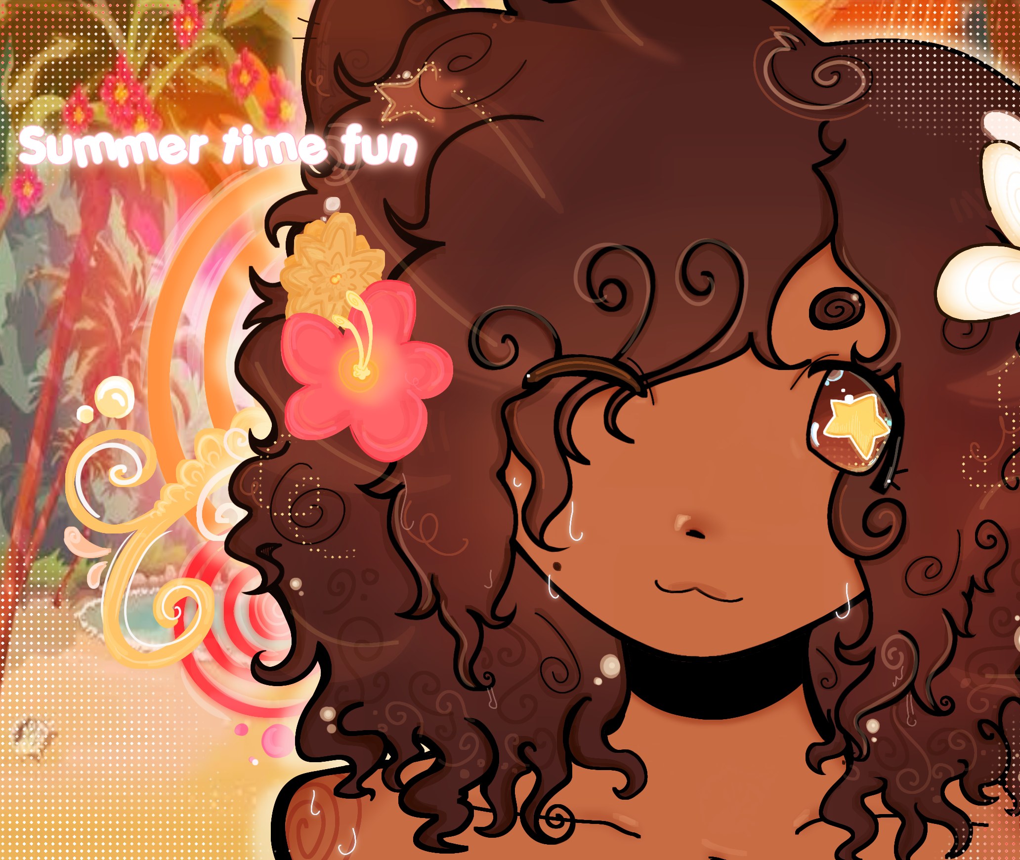 Summer time fun 🍹💫 - ibisPaint
