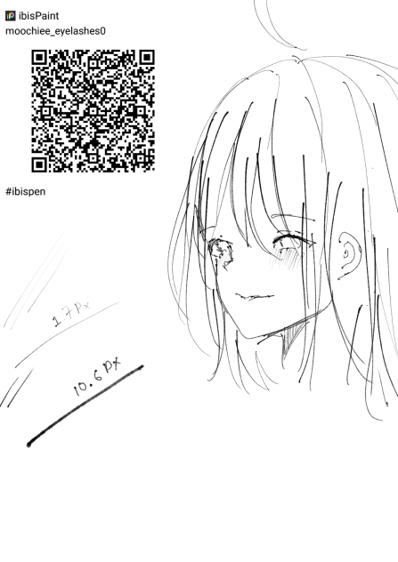 lineart or sketch brush (not mine)