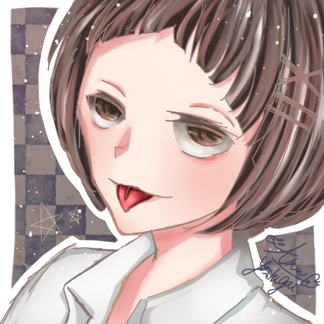 茶髪女子 Ibispaint