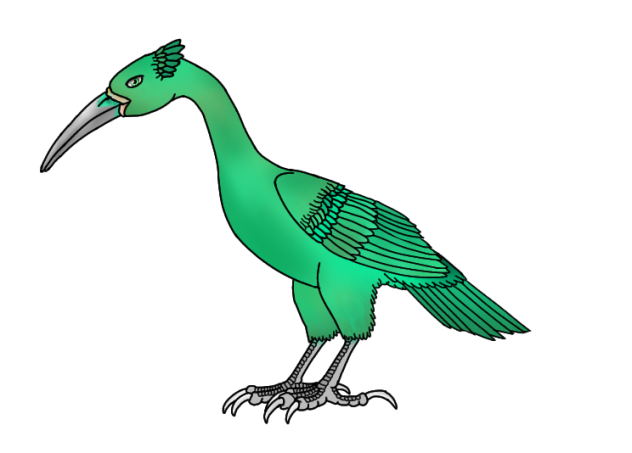 Oxidized Stymphalian bird