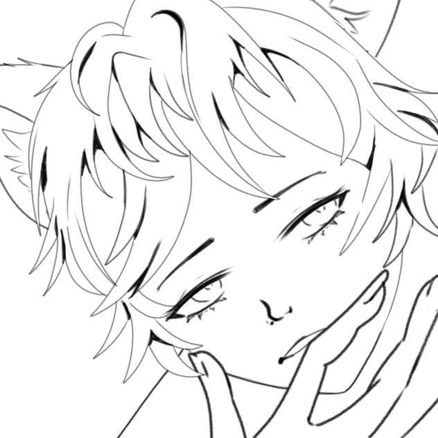 Cat Boy Lineart