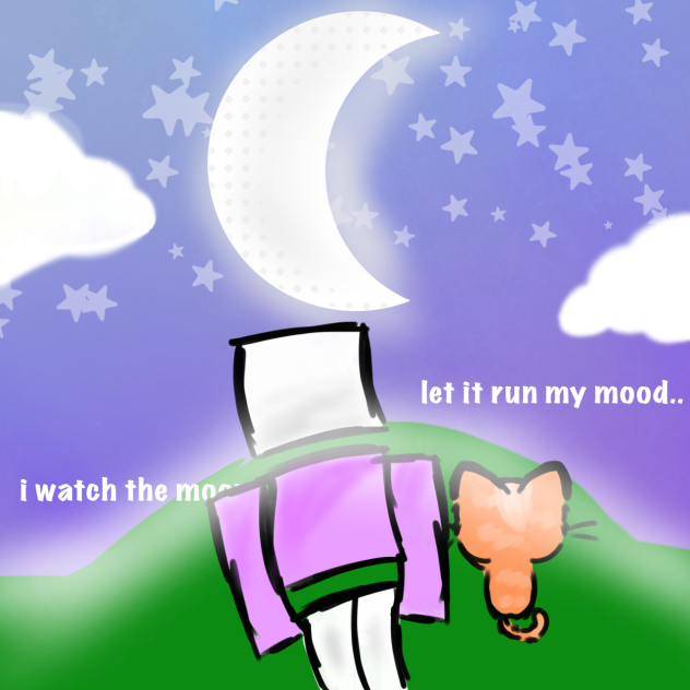 i watch the moon..🌙🫶