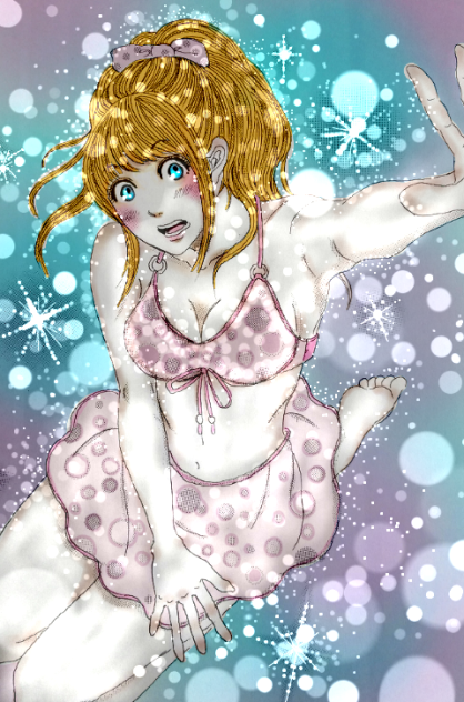 水着の人