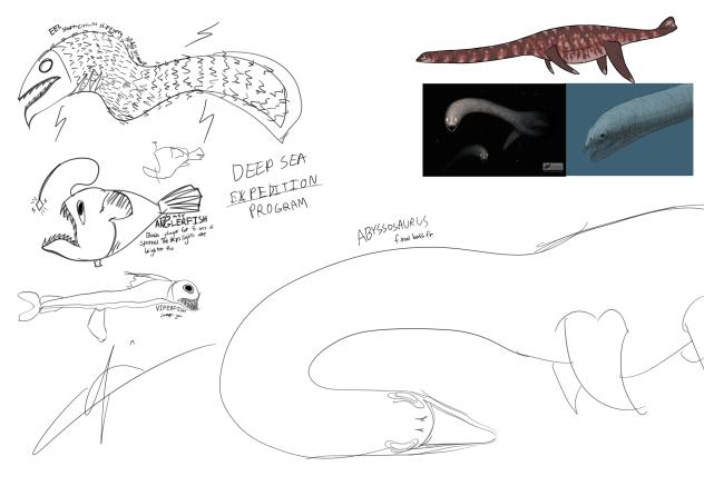 fish sketches