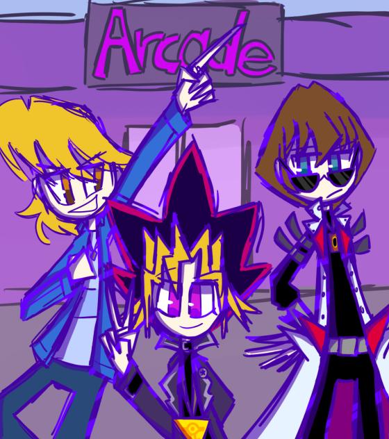 The arcade goers