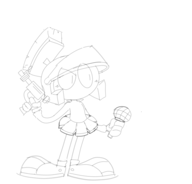 Marvin FNF = Boceto