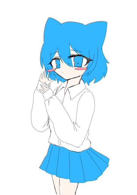 ネコミミっこ描いたよ