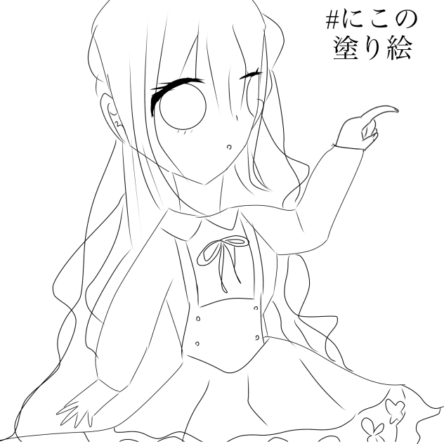 🌸🌷🪷　線画